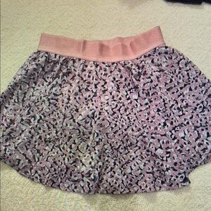 Lululemon Athletica Pink and Black Patterned Skirt